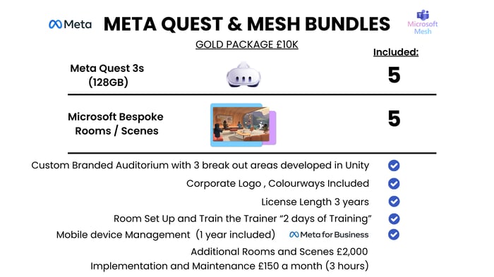 Meta Quest 3 and Microsoft Mesh bundle