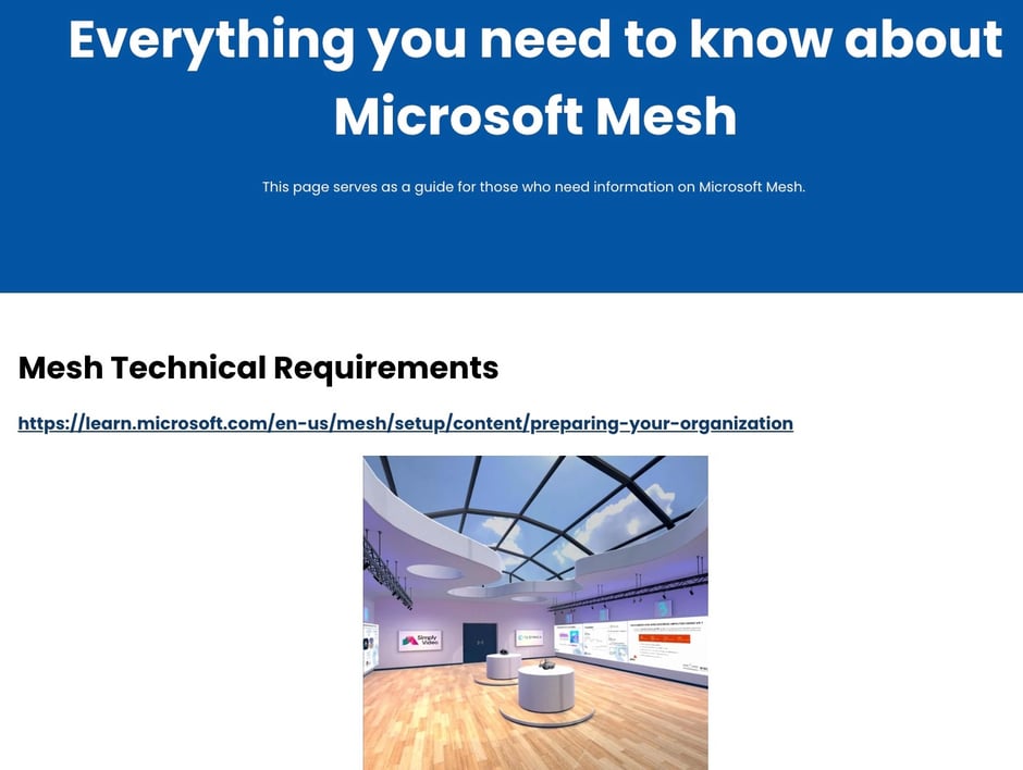 CTO Guide to Microsoft Mesh technical requirements