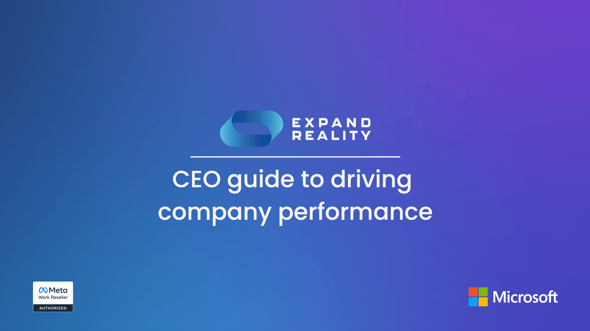 CEO guide to driving company performance with Microsoft and Meta